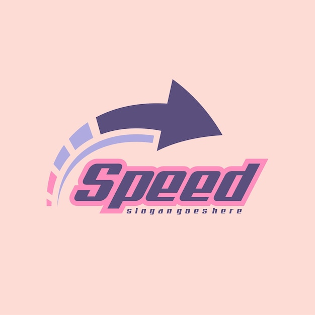 Speed logo design concept vector speedometer logo template