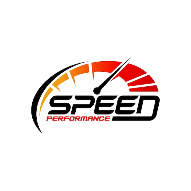 Illustrazione vettoriale di velocità logo design
