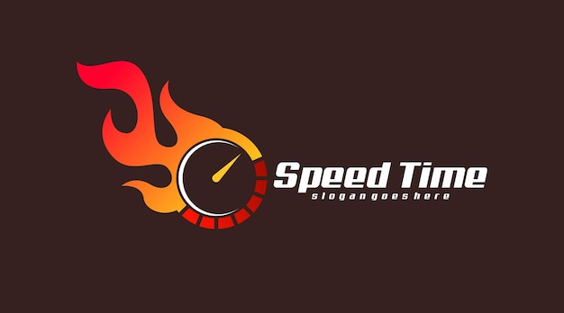 Vector speed logo template vector. logo concept of speed