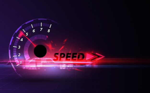 Priorità bassa di movimento di velocità con auto tachimetro veloce