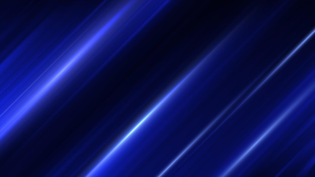 Vector speed motion effect blue glowing lines vector background