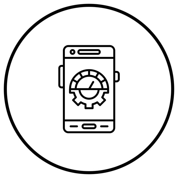 Speed Optimization icoon vector afbeelding Kan worden gebruikt voor Mobile App Development