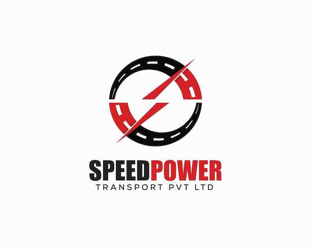 Speed power logo modello di icona vettoriale illustrazione di design simbolo dell'auto di velocità