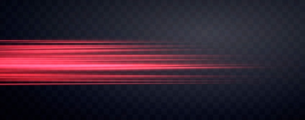 Vector speed rays velocity light neon flow zoom in motion effect red glow speed lines colorful