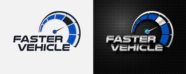 Design del logo velocità rpm per il settore automobilistico