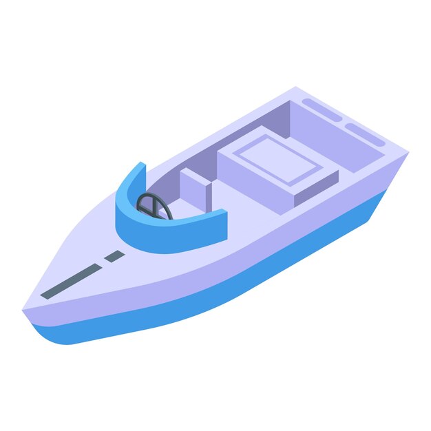 Vector speed ship icon isometric vector holiday activity surfer people