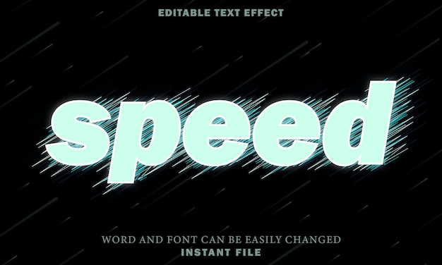 Vector speed text effect suitable for your business