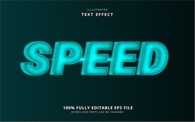 Speed text effect