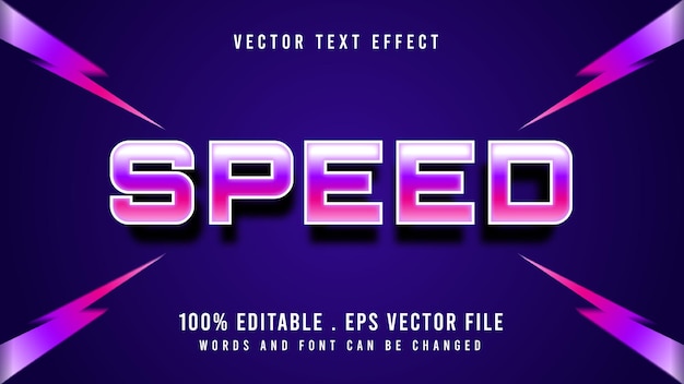 Speed text effect