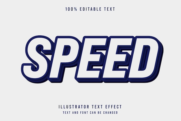 Speed text effect