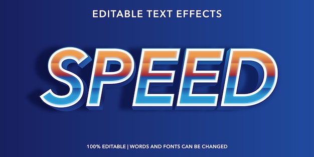 Speed Text  Style Editable Text Effect