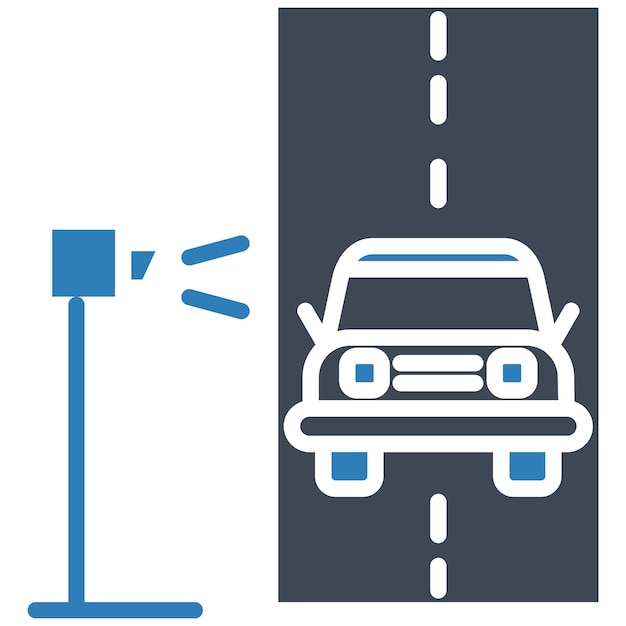 Speed Trap Vector illustratie stijl