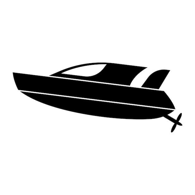 Speedboat iconvector illustration template design