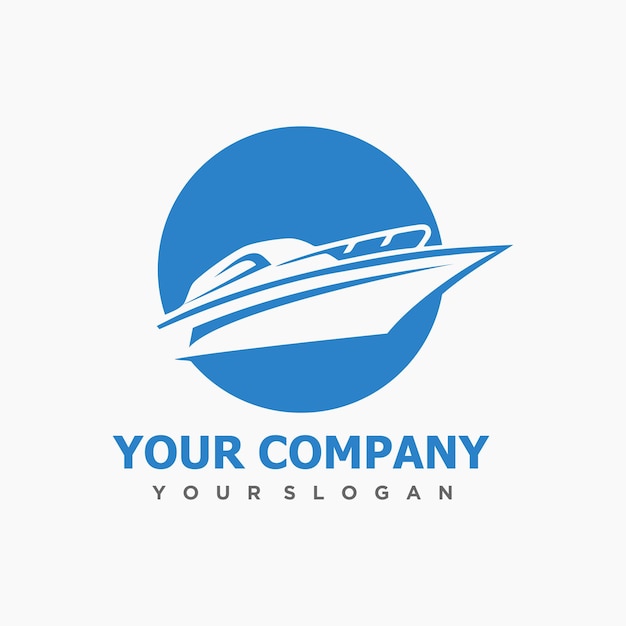 Speedboot logo ontwerp vector inspiraties