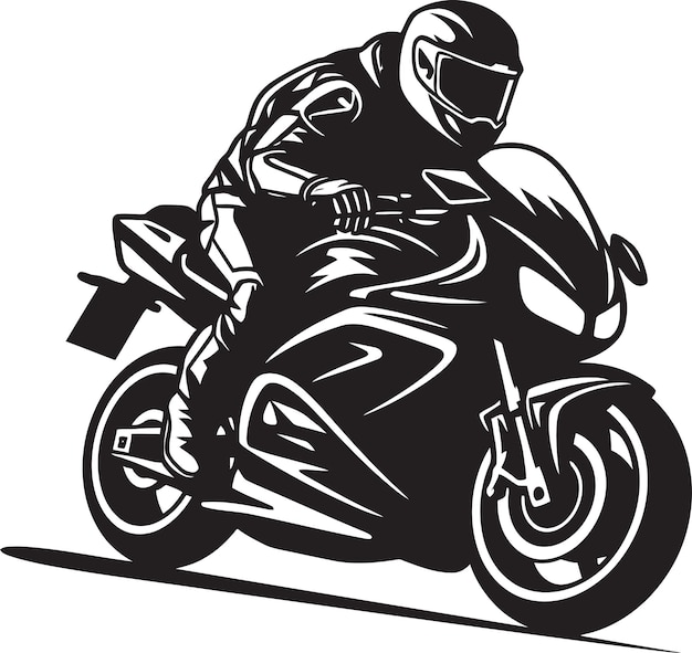 Speeding through Pixels Motorcycle Vector Inspiration