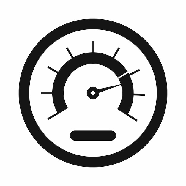 Vector speedometer icon in simple style isolated vector illustration auto spare parts symbol