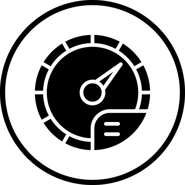 Vector speedometer icon style