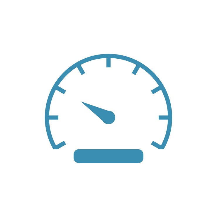 Speedometer icon vector design templates on white background