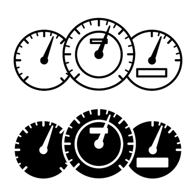 Speedometer icons