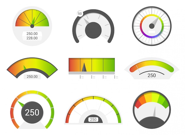 Speedometer icons