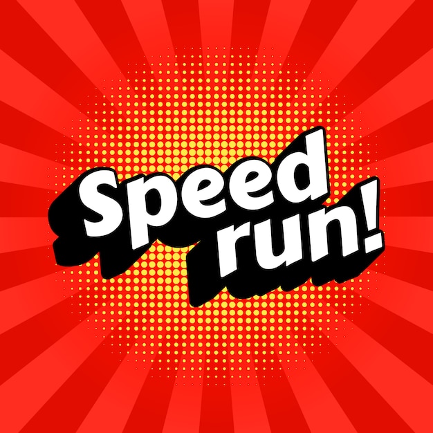 Vector speedrun-gamethrough-genre.