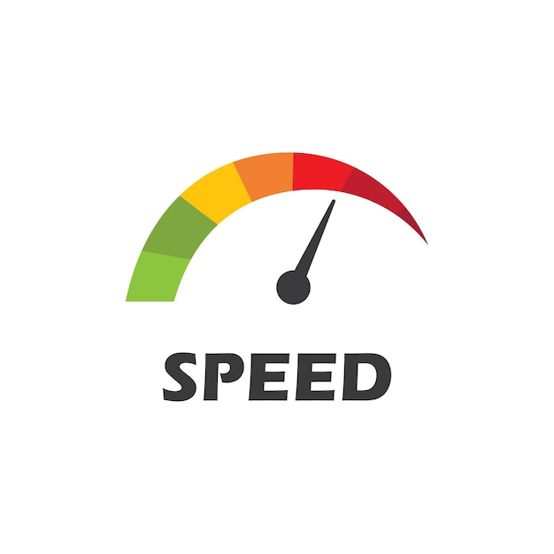 Disegno vettoriale dell'illustrazione del logo speedtop più veloce