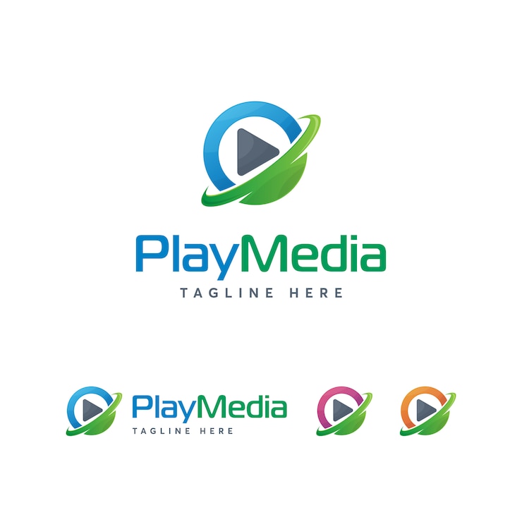 Vector speel media-logosjabloon