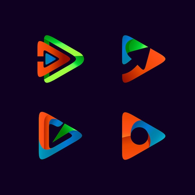 Speel pictogrambundel logo-ontwerp