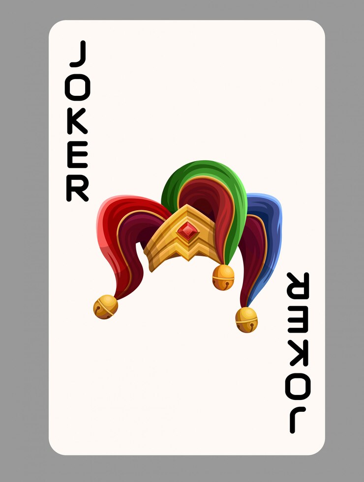 Speelkaart joker hoed