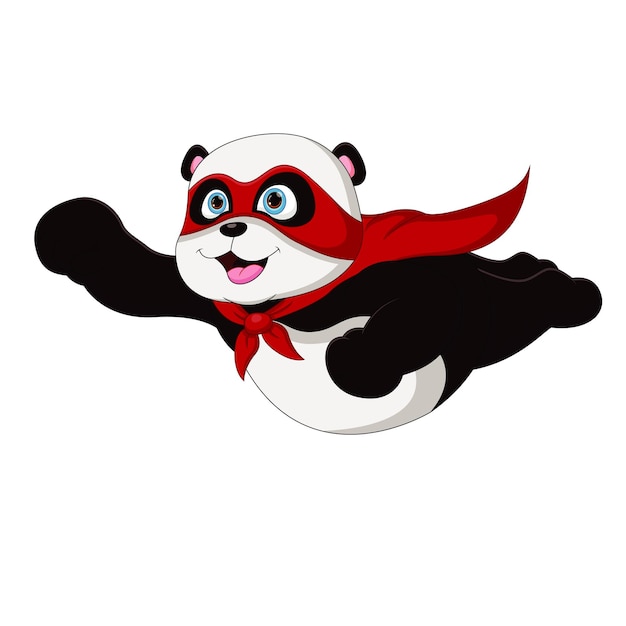 speelse panda beer baby met bamboe cartoon vector