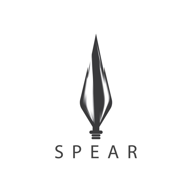 Speer logo pictogram vector illustratie ontwerpHoofd speer logo vintage illustratie ontwerp vector