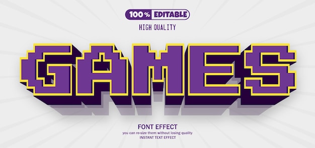 Spel bewerkbaar teksteffect