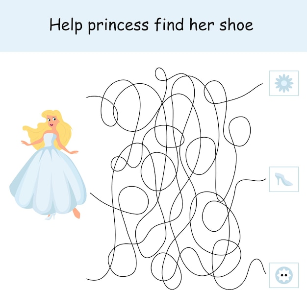 Spel voor kinderen om schoen te vinden