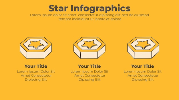 Spelbeloningen sterpunten infographic sjabloon