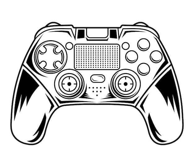 Spelbesturing vectorillustratie. sporttechnologie voor videogames