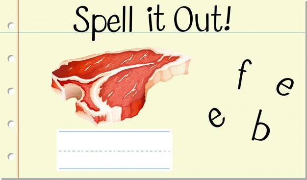 Spell it out beef