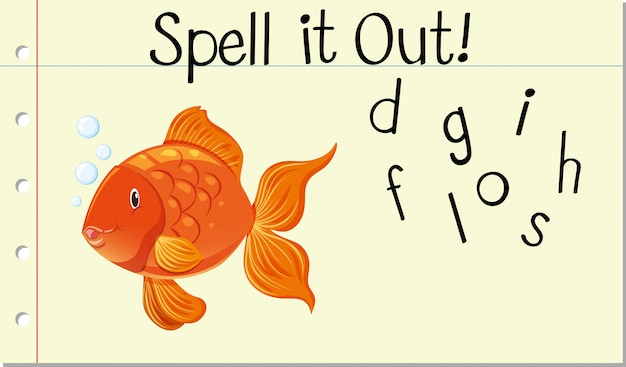 Spell it out goldfish