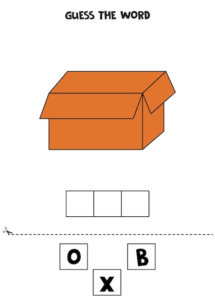 Gioco di ortografia per bambini in età prescolare scatola di cartone