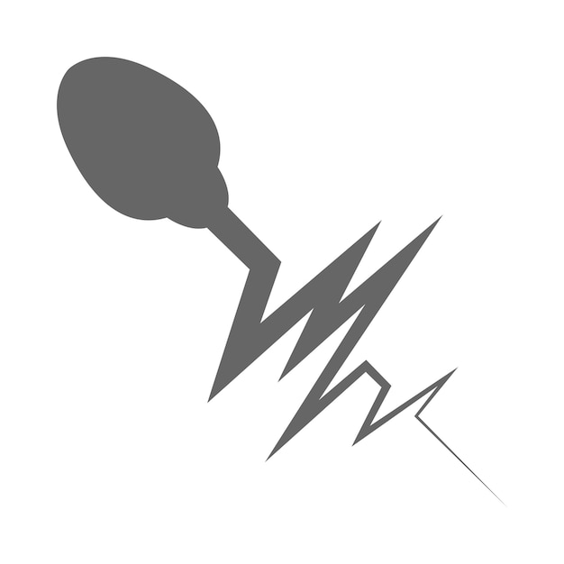 Sperm icon design illustration