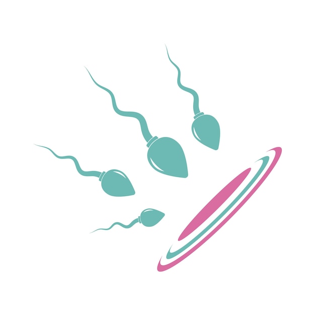 Sperm icon design illustration