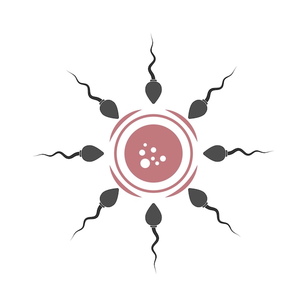 Sperm icon design illustration