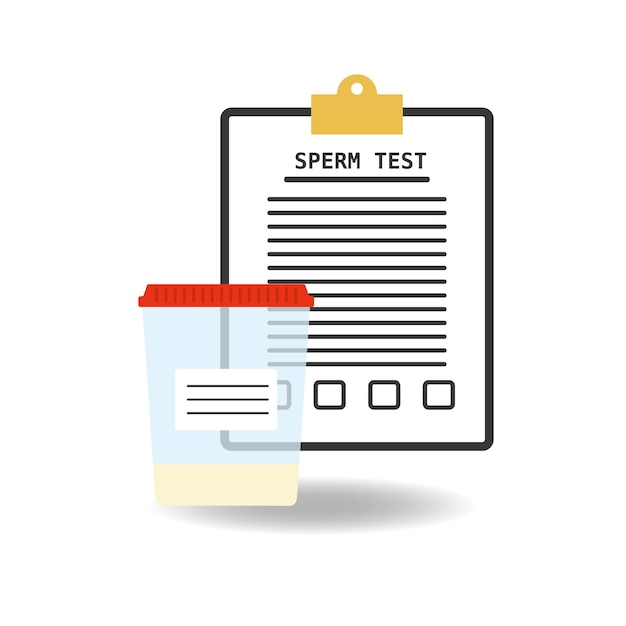 sperm test icon vector illustration