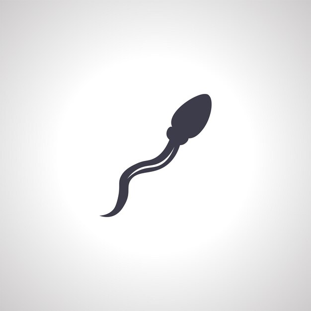 Spermatozoa geïsoleerd pictogram Spermapictogram