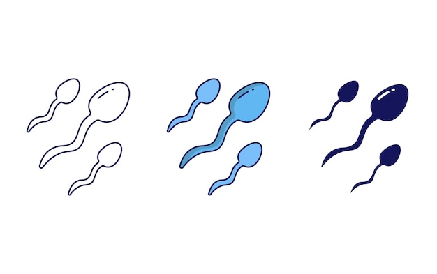 Sperms vector icon