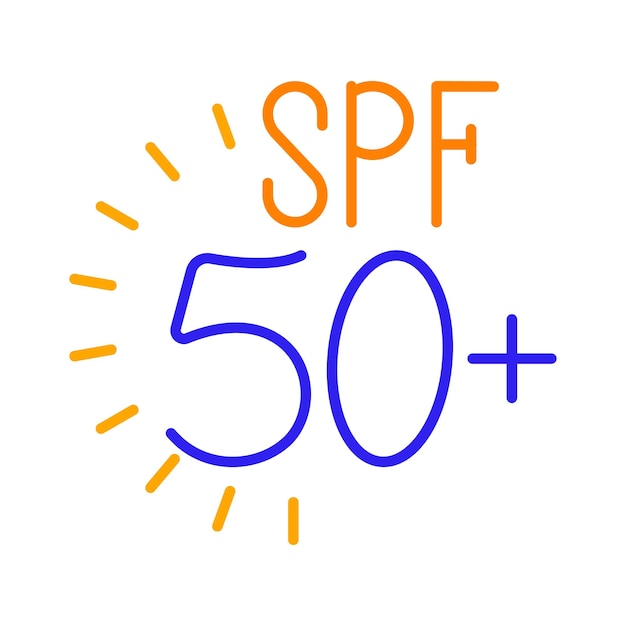 SPF 50 라인 아이콘: 피부 관리, 자외선 미용, 스파, 에 타면, 재생, 청소, 얼굴 마스크 치료, 웰니스, 건강, 노화 방지, 미용, 빛, 수분, 얼굴 관리, 셀프 케어