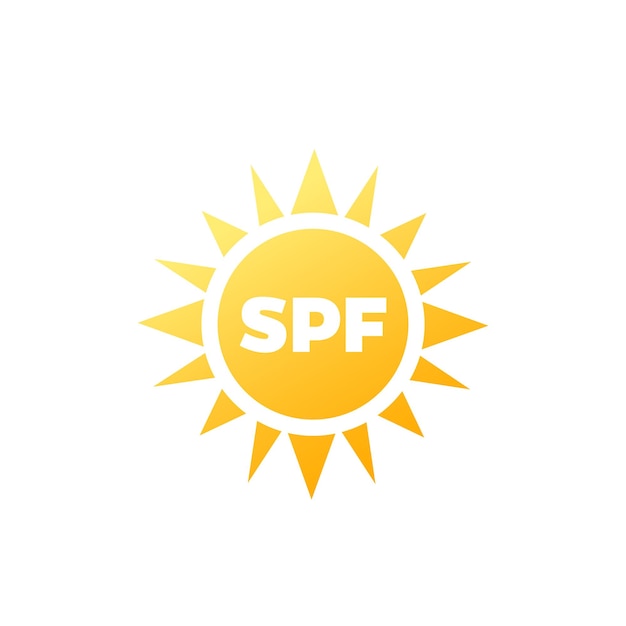 SPF-pictogram UV-zonbescherming vector