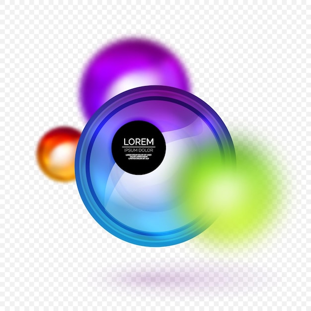 Vector sphere 3d vector banner abstract background
