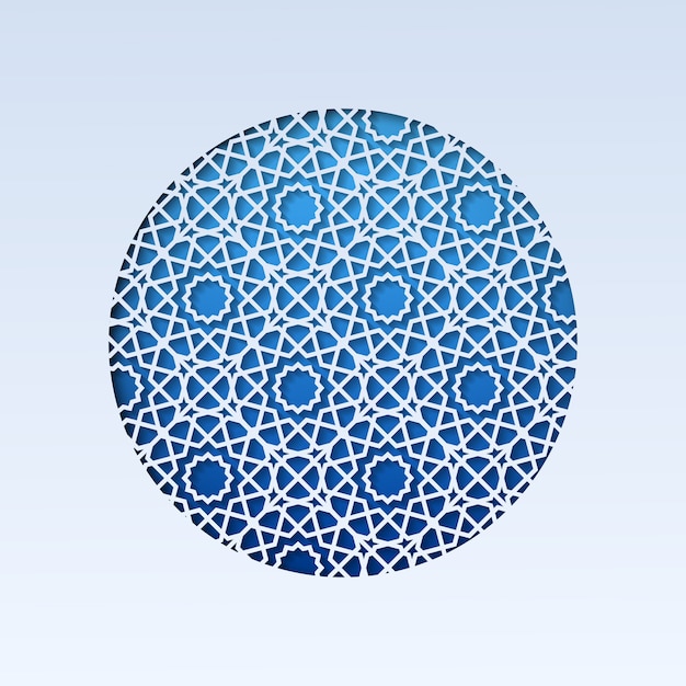 Sphere Decorated With Seamless Pattern 