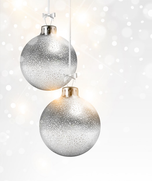 Sphere white decorative ornament year