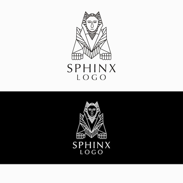 Sphinx logo design icon template